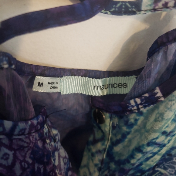 🌼3 for 22🌼Maurice's Criss Cross Back Tank sz M - Picture 2 of 4